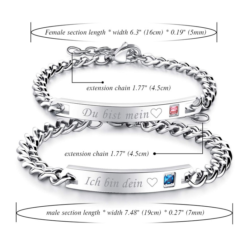 Flongo partner bracelet, BFF friendship bracelet for 2, a pair