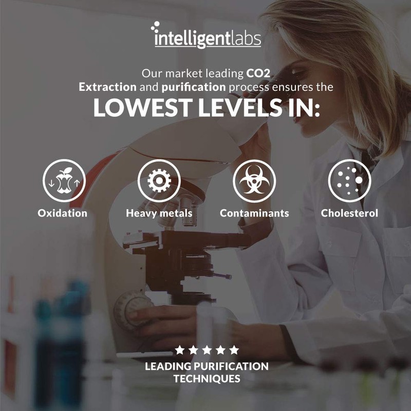 Intelligent Labs Triglyceride Omega 3, 2250mg per 3-Capsule Serving, Burpless