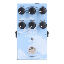 Guitar Effect Pedal, Digital 9 Reverb Guitar Effects Pedal, Room Hall Plate Spring Shimmer Cloud Bloom Swell Lofi, Multi Effects Guitar Pedal with True Bypass Mode