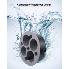 Bonfixe Round 7-in-1 Bed & Couch Cup Holder Tray,Waterproof Silicone Sofa and Bed Organizer Caddy,Large Capacity Couch Drink Holder Caddy for Remote Control Drinks, Snacks, Cell Phones, Headphones