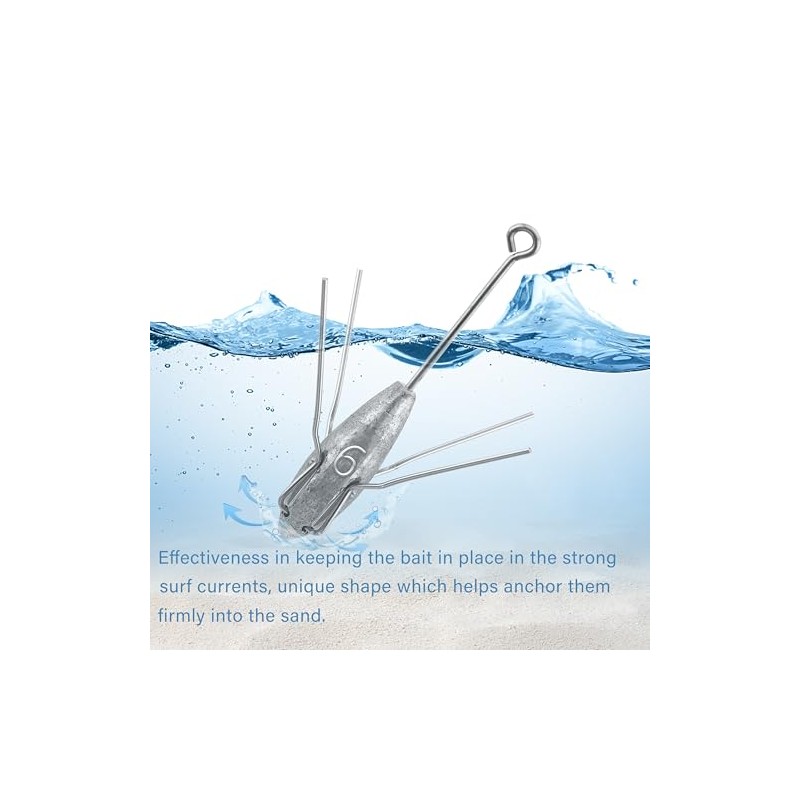 Sputnik Sinker Fishing Weights Lead Fishing Equipment 2oz 6pcs