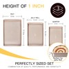 HONGBAKE Baking Sheet Pan Set of 3, Cookie Sheets for