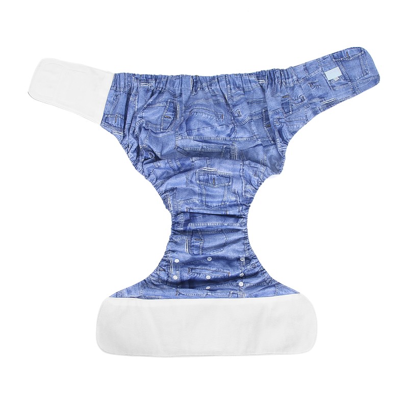 Adult Diaper Adjustable Washable Elderly Diaper Reusable Incontinence Nappy PantsA09