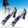 2pcs Foldable Hiking Poles Set Outdoor Walking Climbing Alpenstocks Collapsible