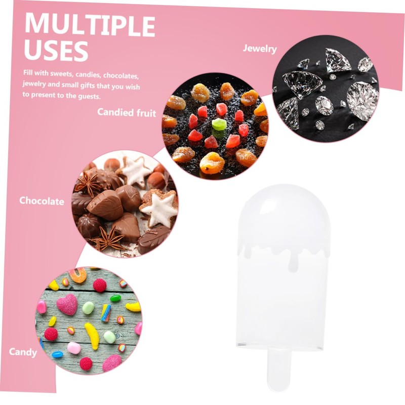 Operitacx 12pcs Ice Cream Box Ice Cream Party Favors Cartoon