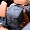 Alnicov Hanging Car Trash Bag with Storage Pockets,Car Bin Trash