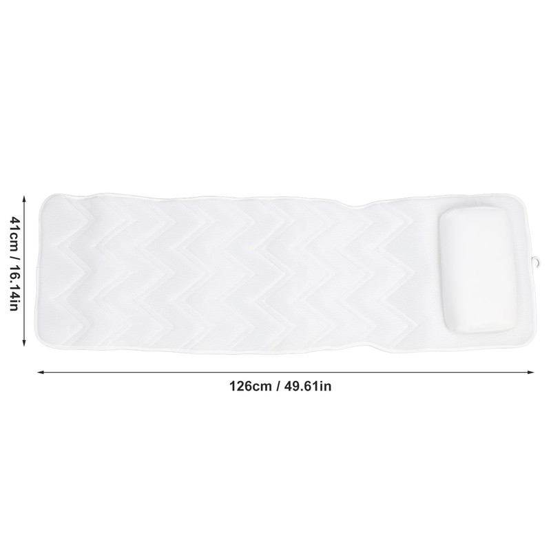 Full Body Bath Pillow - Bath Mattress Cushion with Adjustable