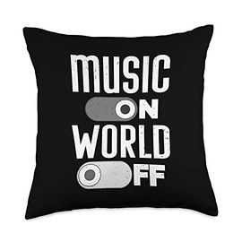 Music Producer Gift Beat Maker Accessories & Stuff Cool Producer for Men Women Music Artist DJ Musician Throw Pillow, 18x18, Multicolor