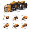 Construction Vehicles, 6 Mini Car Set, 1 Storage, Car Toy,