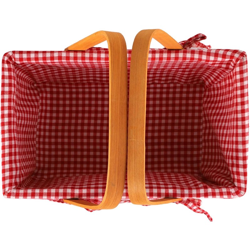 Bekith Picnic Basket Natural Split Shopping Storage Basket Woven Hamper