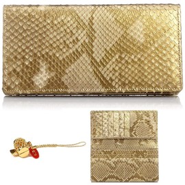 SakuraZen Gold Lucky Wallet, Golden Snake, Warriors, Money Luck, Long Wallet, Long Wallet, Men's, Long Wallet, Men's, Long Wallet, Made in Japan, Hammered gavel roots