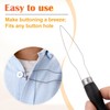 STSTR Easy Button Hook, Steel Button Helper Tool for Elderly,