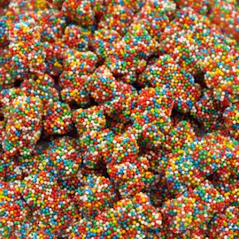 Crunchy Gummi Bears Candy | 1 Pound Bag | Fruity Chewy Bears Coated in Rainbow Nonpareils | Crunchy Gummy Candy for Party Favors, Gifts, and Snacking