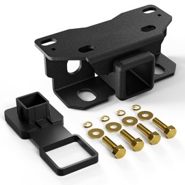 SUORTO Tow Hitch with 2 Inch Receiver, Class 3 Trailer Hitch Compatible with 2010-2024 Lexus GX460 GX 460 Hitch Receiver with Cover, Black Power Coat Towing Combo