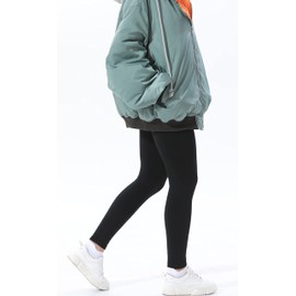 LUOYANXI Fleece Lined Leggings Women Thick High Waisted Leggings Winter Warm Tights Nude Skin Tone Cream Beige XL