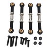 4Pcs RC Car Camber Links Black Aluminium Alloy Reduce Vibration