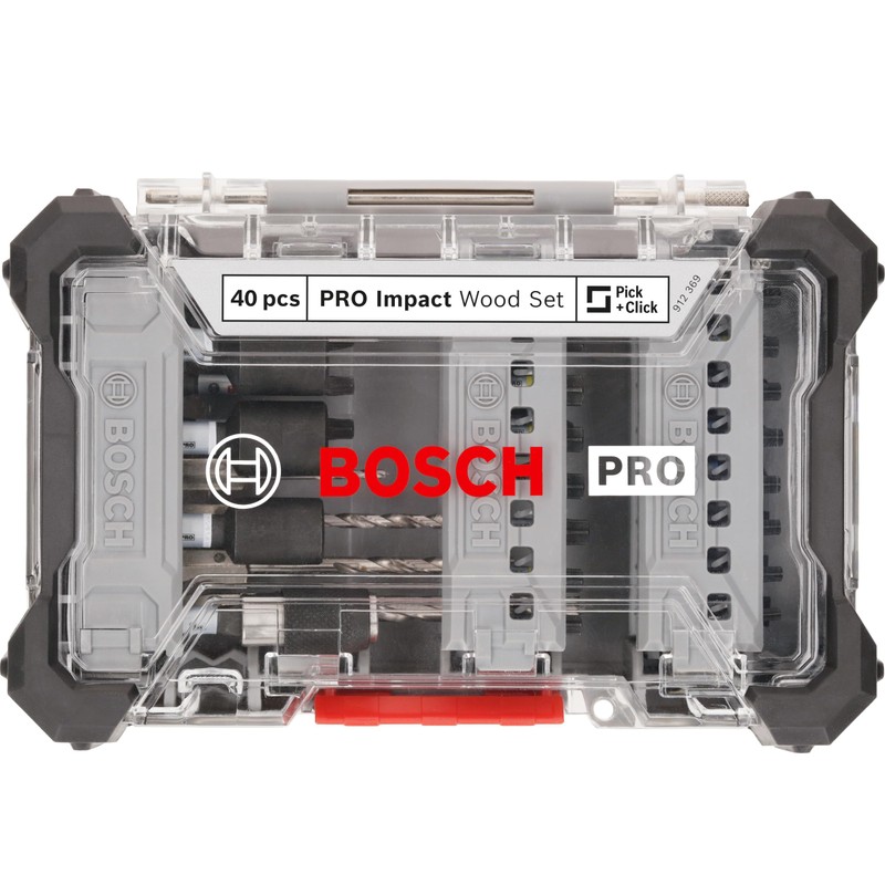 Bosch 40 x PRO Impact Screwdriver Bits and Wood Drill