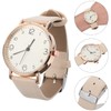 LEDMOMO Waterproof Jubia Analog Leather Strap Fashion Wrist Watch, white