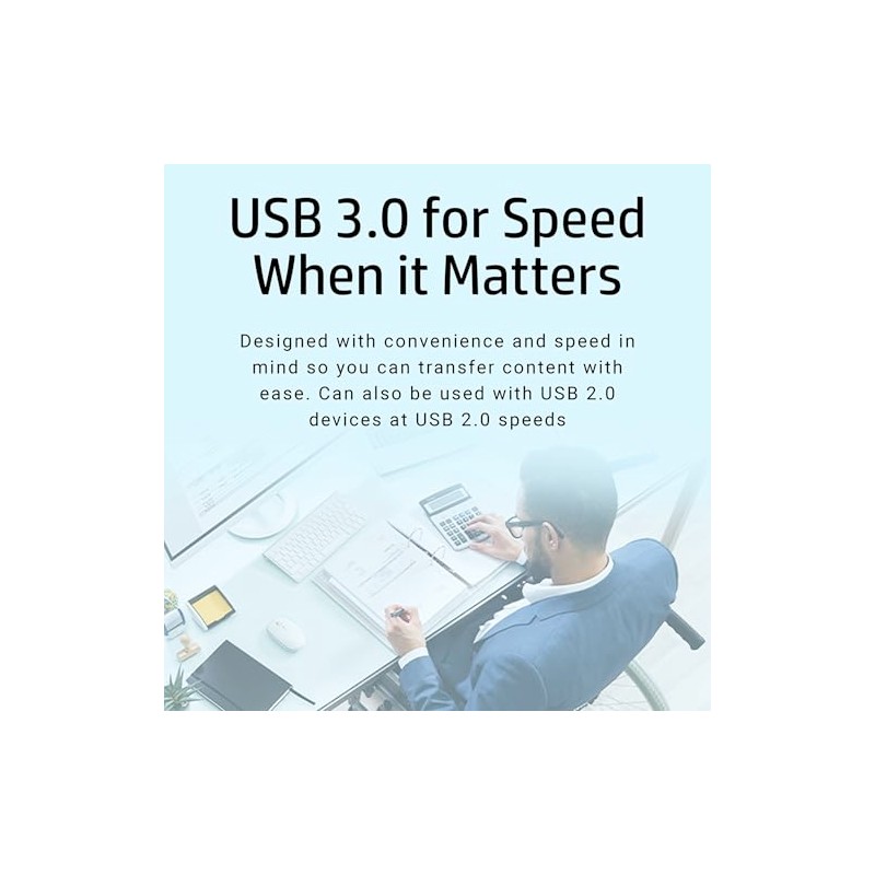 HP 64GB x900w Unidad flash USB 3.0, Negro