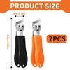 HEOUCH Pack of 2 Slanted Nail Clippers, Stainless Steel Nail