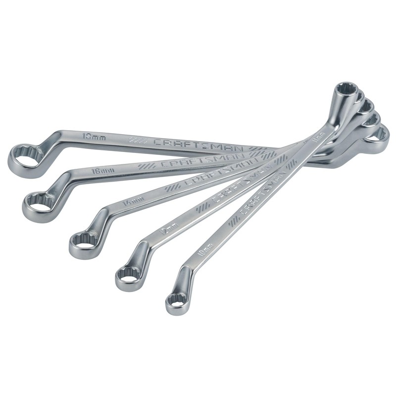 CRAFTSMAN Offset Box End Wrench Set, MM, 5 Piece (CMMT44350)