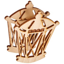 HGD AS1007_5 Large Wooden Lantern, Coloured
