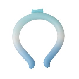 Global Japan PCM Neck Cooler W Icy Neck Round Type 1.5X Longer Lasting (Gradient Green X Blue, L)