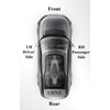 BRITPART XS AIR INTAKE GRILLE BLACK WITH SILVER MESH LEFT