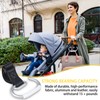 Koprek 2-Pack Heavy Duty Pram Hooks with Leather Strap –