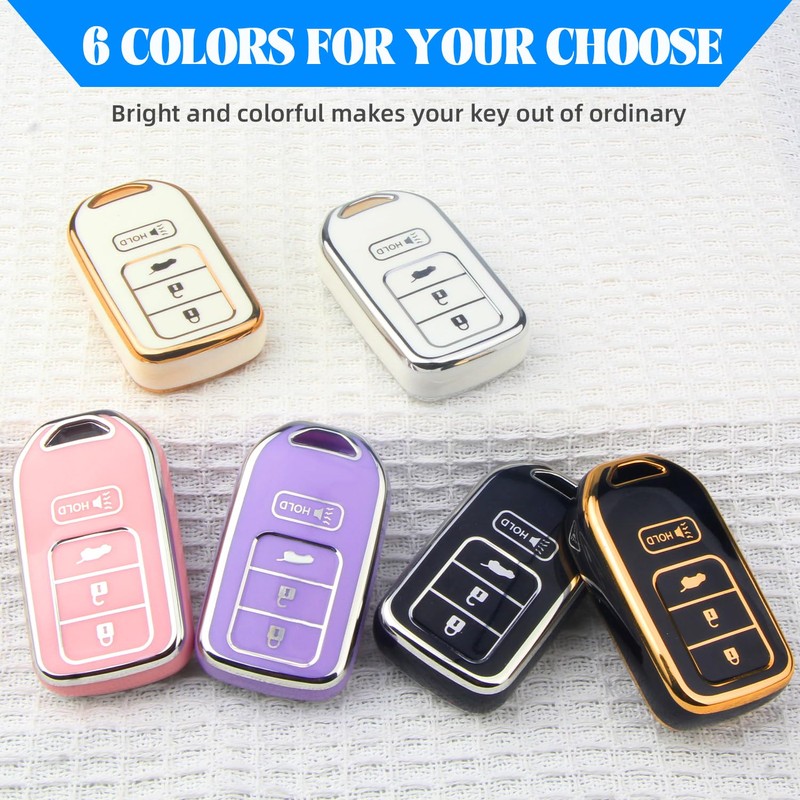 QBUC for Honda Key Fob Cover, fits for Honda HR-V