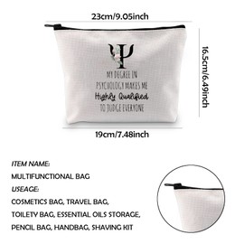 WCGXKO Funny Gift for Psychologist Psychology Student Gift Psychologis Gift (Highly Qualified CA)