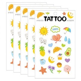 Real vivid tattoo cutie colorful 5P children's deco