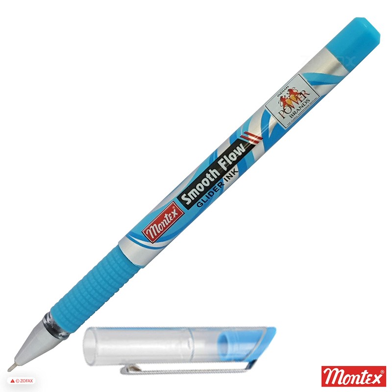 Montex 5 x 0.7mm Steel Tip Smooth Flow Ball Pen