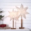 EGLO Table Lamp with Poinsettia, Decorative Star Illuminated Paper with