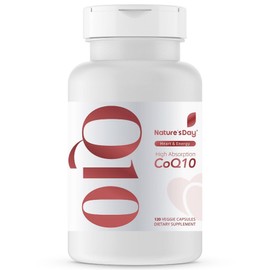 Nature's Day Coenzyme Q10 Heart & Energy Vegetable Capsule, 1 ea, 120 tablets / Nature's Day 코엔자임 큐텐 하트 & 에너지 베지캡슐, 1개, 120정
