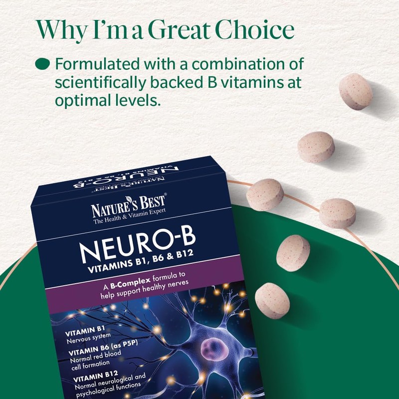 Nature's Best Neuro-B, Vitamin B Complex 1-a-Day - UK Made