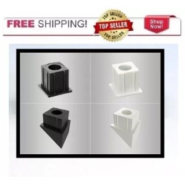 HomeStuff4less  3/4" Classic SQUARE straight or stair Baluster connectors INDOOR OR OUTDOOR - Straight 200 pack (does 100 balusters), White