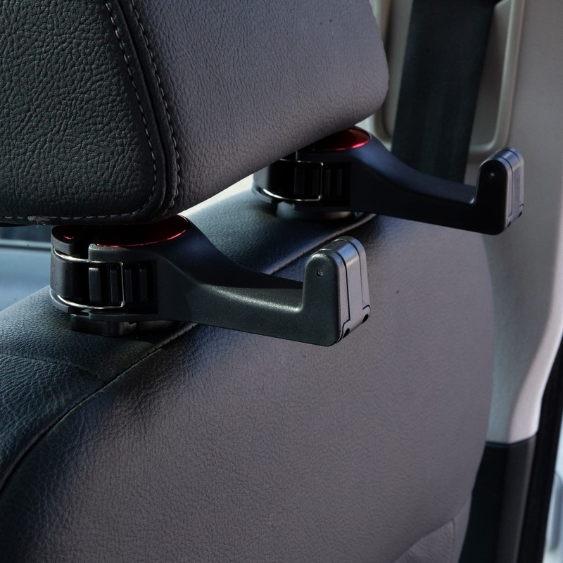 Amooca Car Seat Hooks for Purses and Bags with Phone