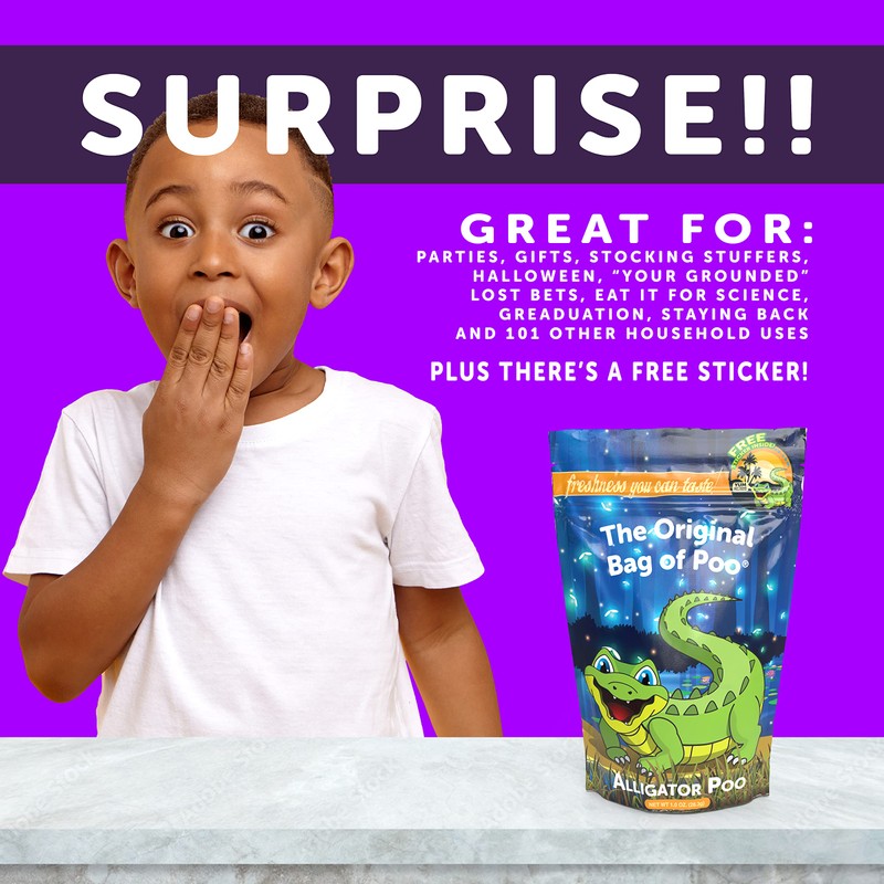 The Original Bag of Poo®, Alligator Poo (Green Apple Flavor