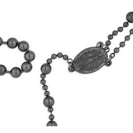 Venerare Soldier of God Military Rosary | Based on Wartime Rosaries Issued to Troops in WWI | Makes a Great Gift for Men and Boys! | Durable All-Metal Construction, Metal