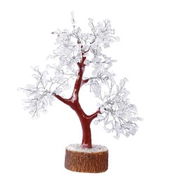 DHYANARSH - Rock Crystal - Stone Tree - for Positivity - Reiki Healing - Metaphysical - Home Decor