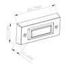 HUBER Surface-Mounted Bell Push 1 Gang Made of Real Metal