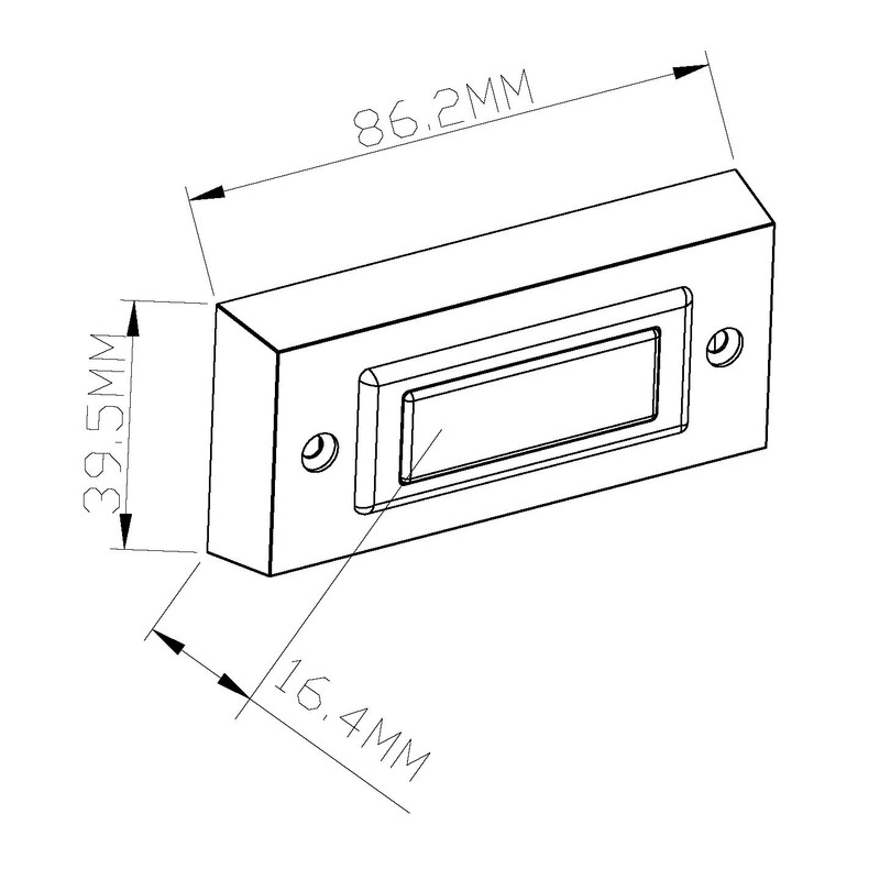 HUBER Surface-Mounted Bell Push 1 Gang Made of Real Metal