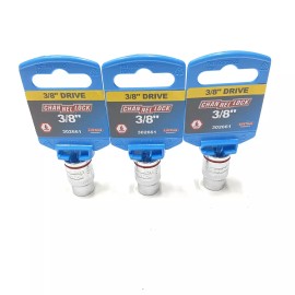 CHANNEL LOCK 3X CHANNEL LOCK SOCKET 3/8” DRIVE  3/8" NEW OLD STOCK w TAG FREE S&H
