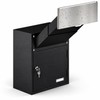 Through-Wall Locking Drop Box with Adjustable 6.63-11.7 Inch Chute, Heavy