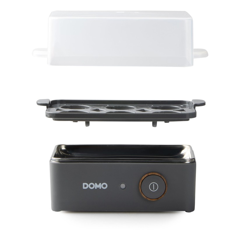 DOMO DO9283EK Egg Boiler for 6 Eggs 'Wood You' -