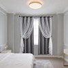 Anytime Home Curtains Blackout and Sheer Layered Solid Window Curtain