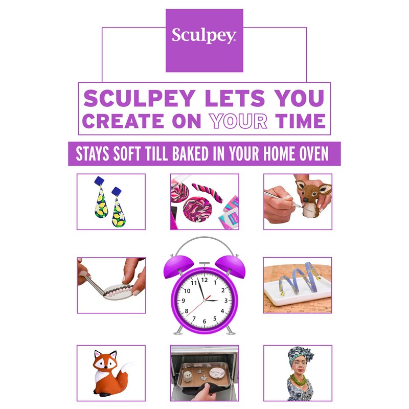 Polyform Super Sculpey Ultralight White, Lightweight, Non Toxic. Soft, Sculpting