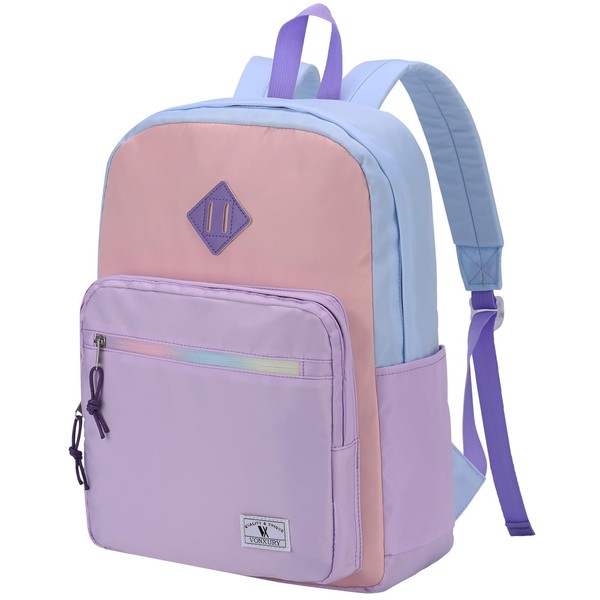 VX VONXURY School Backpack for Men Women,Lightweight Classic Basic Bookbag