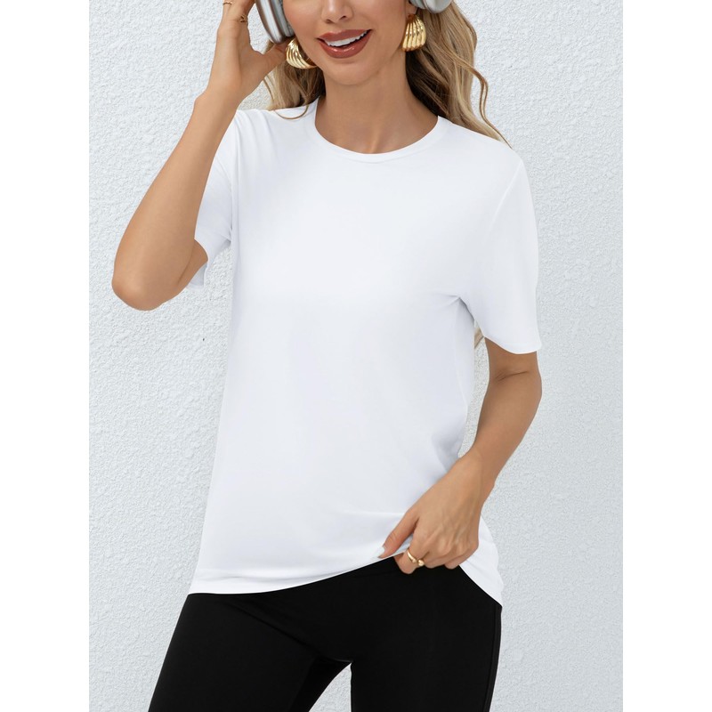 BLMFAION Women Workout Tops Short Sleeve Gym Shirts Summer Athletic